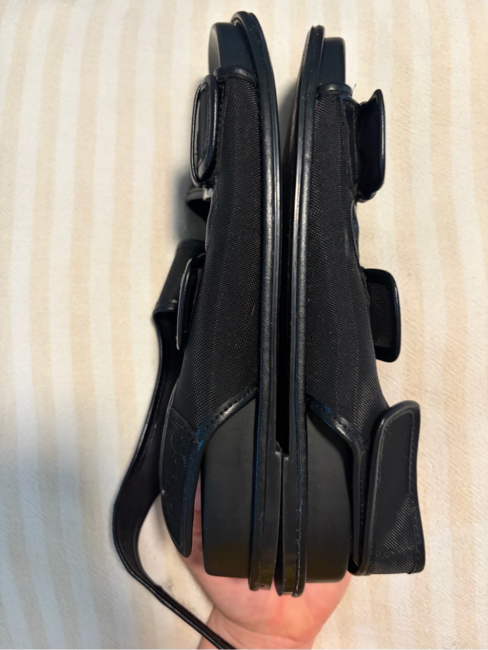 ZARA Black Double Buckle Strappy Flat Sandals Size 38 / 7.5 - Picture 15 of 15